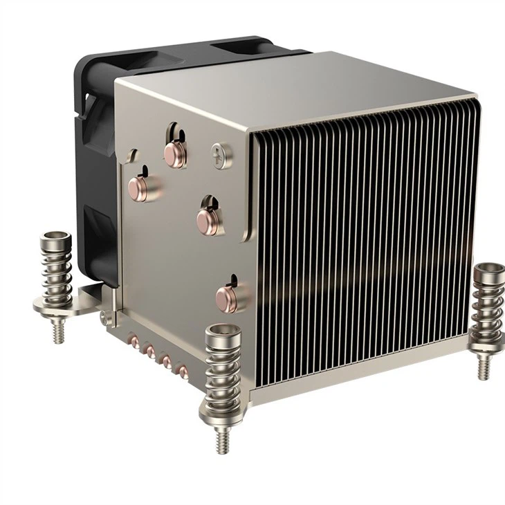 Aluminum Fin And Plate Heat Sink With Heat Pipe