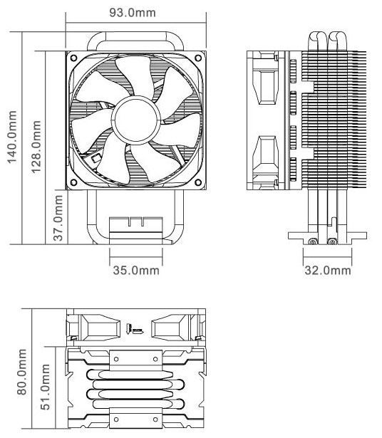 AMD fan cooler heatsink