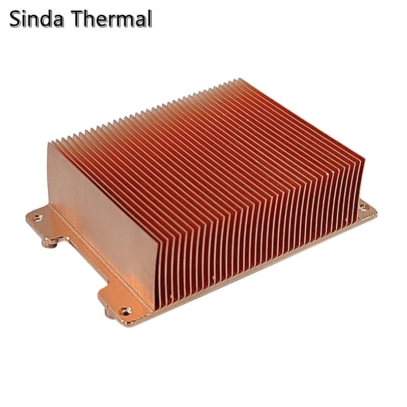 copper skived fin laser heat sink copper skived fin laser heat sink